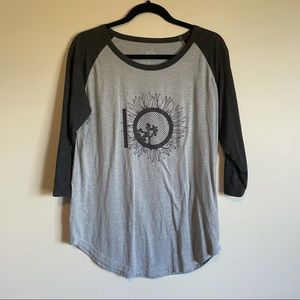 Tentree baseball t shirt with floral design